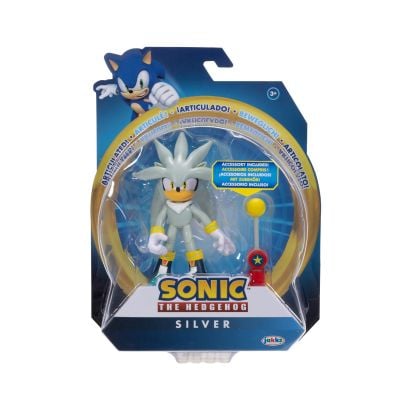 Подвижна фигурка, Sonic the Hedgehog, S17, Silver, 10 см