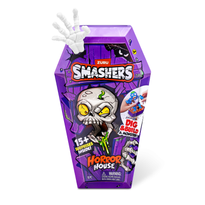 Комплект фигурки и аксесоари, Smashers, Horror House Medium, Бял, S1