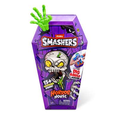 Комплект фигурки и аксесоари, Smashers, Horror House Medium, Зелен, S1