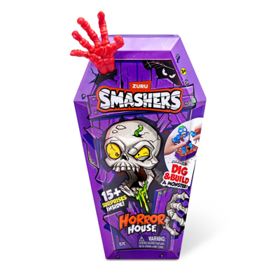 Комплект фигурки и аксесоари, Smashers, Horror House Medium, Червен, S1