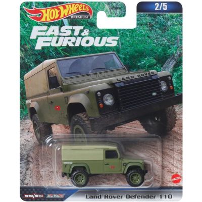 T000HNW46_017w 194735101054 Метална количка, Hot Wheels, Fast and Furious, Land Rover Defender 110, 1:64, HKD26