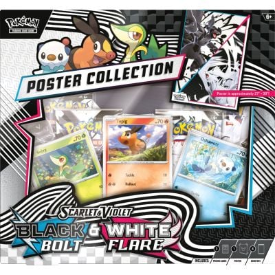 Комплект карти Pokemon TCG, Q3 Poster Collection, Black Bolt & White Flare