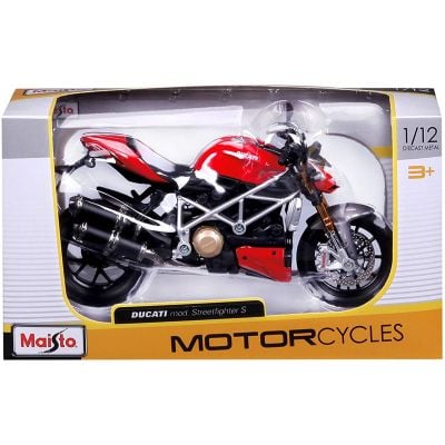 MAIS-31101_2018_075w 090159311010 Мотоциклет Maisto, Ducati Mod Streetfighter, 1:12