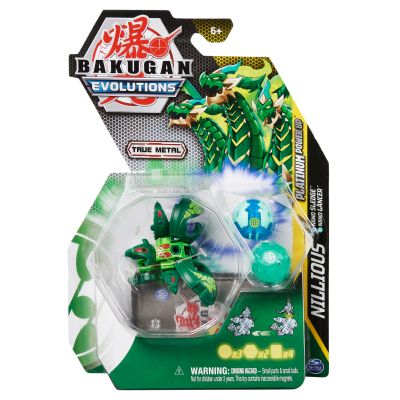 6063394_016w 778988430774 Метална фигурка Bakugan Evolutions, Platinum Power Up S4, Nillious, 20138086