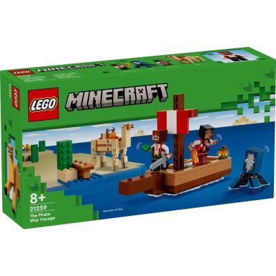 N01021259_001w 5702017583358 LEGO® Minecraft - Пътуването на пиратския кораб (21259)