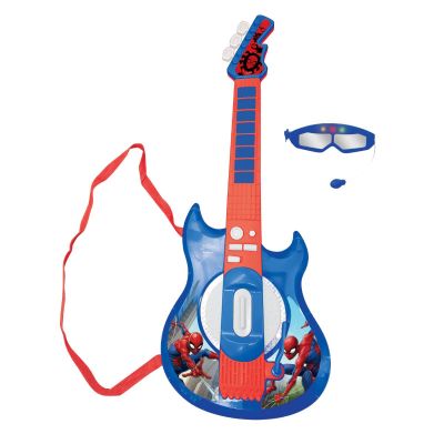 K260SP_001w 3380743087429 Електронна китара Lexibook, със светлини, звуци, очила и микрофон, Spiderman