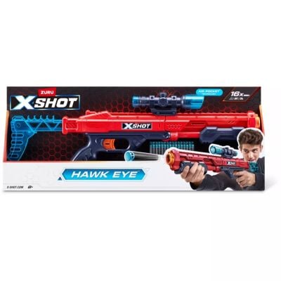 Бластер X-Shot Excel Hawk Eye, 16 снаряда