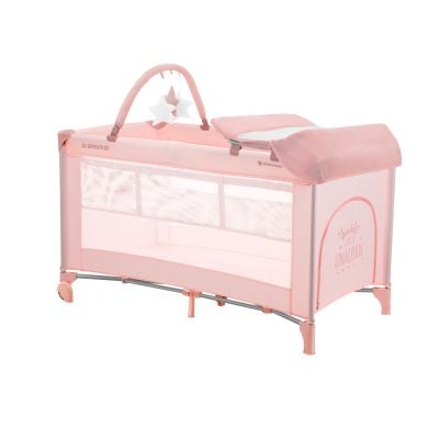 N01010131_001w 3801003011317 Бебешка кошара на две нива, Kikka Boo So Gifted Plus, Розова