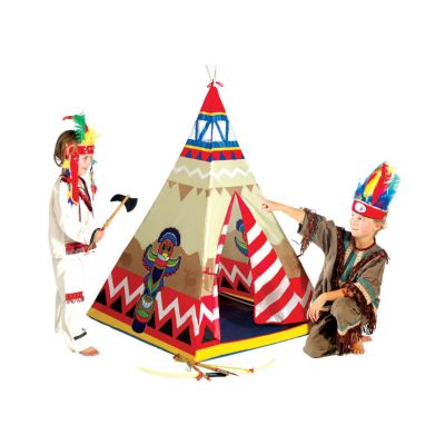 445-16_001w 4897018414457 Детска палатка, Micasa, Indian, 100 x 100 x 142 см