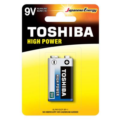 Алкална батерия Toshiba, 9V Blu Line, BL 1