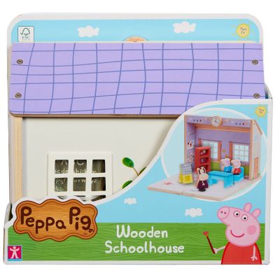 PEP07212_001w 5029736072124 Дървен комплект училище с фигурки, Peppa Pig 