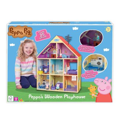 PEP07321_001w 5029736073213 Комплект дървена къща с фигурки, Peppa Pig