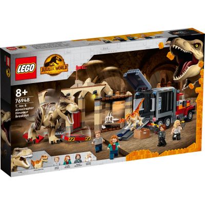 5702016913545 LEGO® Jurassic World - Evadarea dinozaurilor Trex si Atrociraptor (76948)