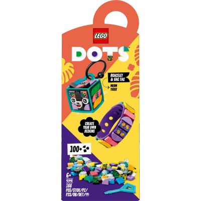 LG41945_001w 5702017156132 LEGO® Dots - Гривна и табелка за чанта Neon Tiger (41945)