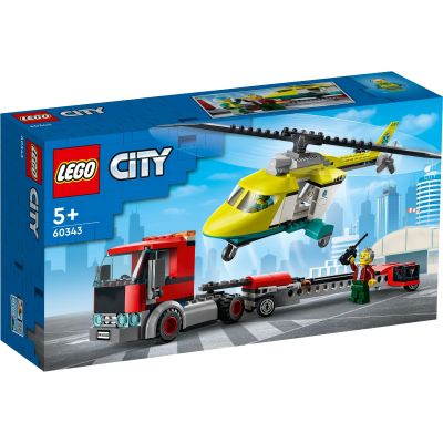 LG60343_001w 5702017161150 LEGO® City - Транспорт със спасителен хеликоптер (60343)
