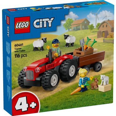 N00060461_001w 5702017812618 LEGO® City - Червен фермерски трактор с ремарке и овца (60461)