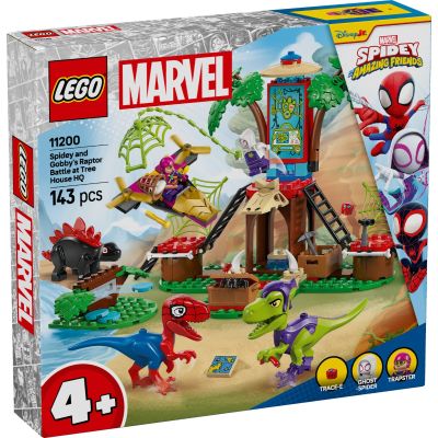 LEGO® Spidey - Битката с раптори на Спайди и Гоби в щаба в дървесната къща (11200)