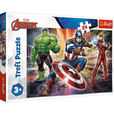 TF14321_001w 5900511143218 Пъзел Trefl Maxi 24 части, В света на героите, Avengers