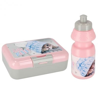 Комплект бутилка за вода 350 мл и кутия за обяд 16 x 12,5 см, Starpak, Cuties