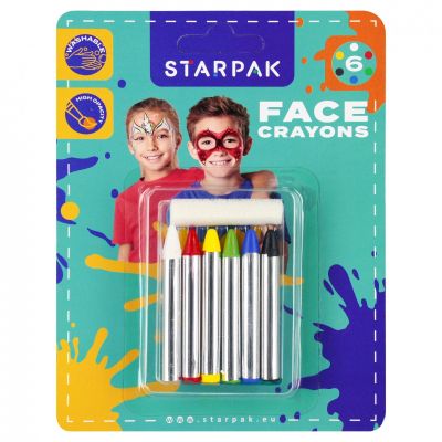 Моливи за рисуване на лице, Starpak, 6 цвята