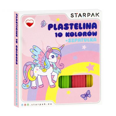 Комплект пластилин, Starpak, Unicorn, 10 бр