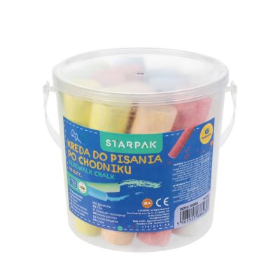 Цветни тебешири, Starpak, 6 цвята, 12 броя