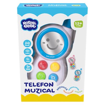 INT1141_001w 5949033911141 Бебешка играчка Музикален телефон Noriel Bebe