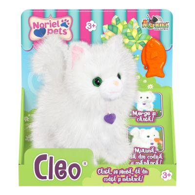 INT7037_001w 5949033917037 Плюшена играчка Интерактивно коте, Noriel Pets, Cleo