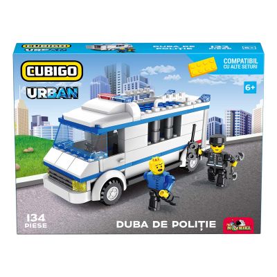INT9529_001w 5949033919529 Строителен комплект, Cubigo Urban, Полицейски микробус, 134 части