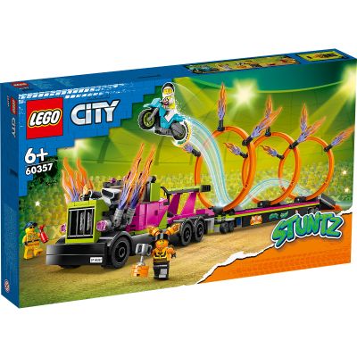 T01060357_001w 5702017416175 LEGO® City Stuntz - Предизвикателство с камион за каскади и огнен обръч (60357)