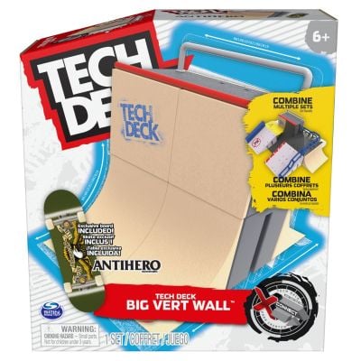 Комплект мини скейтборд с рампа, Tech Deck, Big Vert Wall, 20139395