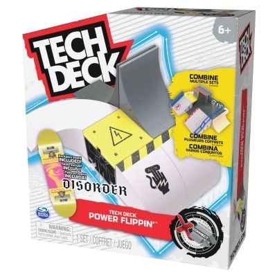 Комплект мини скейтборд с рампа, Tech Deck, Power Flippin, 20139397