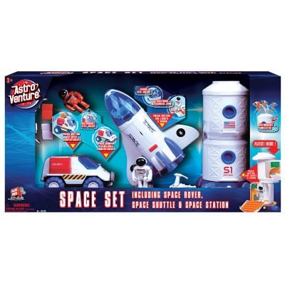 Set Spatial cu figurine 3 in 1 Astro Venture (Statie spatiala, Naveta spatiala, Vehicul spatial)
