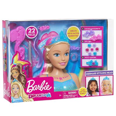 62625_001w 886144626272 Кукла Barbie Styling Head Dreamtopia - Манекен за прически с включени аксесоари