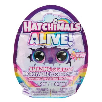 N00001421_001w 681147014213 Фигурка изненада в яйце, Hatchimals Alive, Rainbow Splash, 6069900