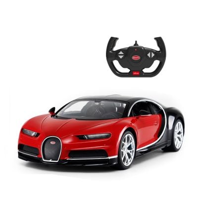 S01075700_Rosu 6930751311503 Кола с дистанционно управление, Rastar, Bugatti Chiron, 1:14, Червен