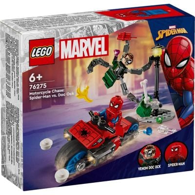 N01076275_001w 5702017590264 LEGO® Super Heroes - Преследване с мотоциклети: Спайдърмен срещу Док Ок(76275)