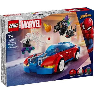 N01076279_001w 5702017590295 LEGO® Super Heroes - Състезателната кола на Спайдърмен с Венъм и Зеления гоблин (76279)