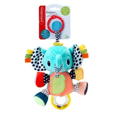 Играчка дрънкалка, Infantino, Слонче