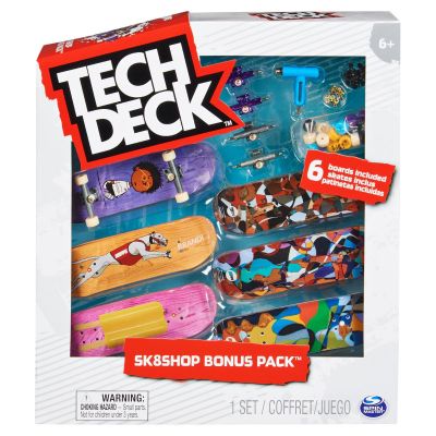 Комплект от 6 мини скейтбордове, Tech Deck, Bonus Pack, 20136707