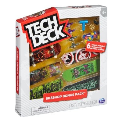 Комплект от 6 мини скейтбордa, Tech Deck, Bonus Pack 20136704