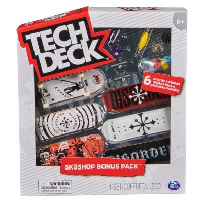 Комплект 6 мини скейтборда, Tech Deck, Bonus Pack, Disorder, 20140841