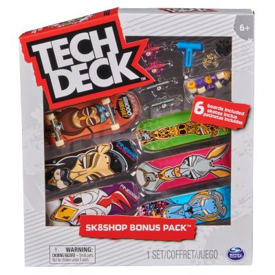 Комплект 6 мини скейтборда, Tech Deck, Bonus Pack, Finesse, 20140842
