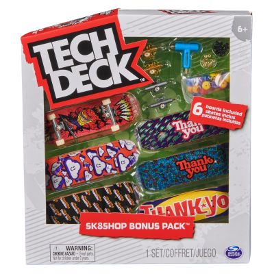 Комплект 6 мини скейтборда, Tech Deck, Bonus Pack, Thank you, 20140843