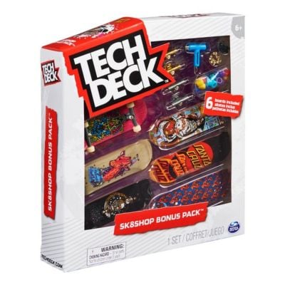 Комплект от 6 мини скейтбордa, Tech Deck, Bonus Pack 20136701