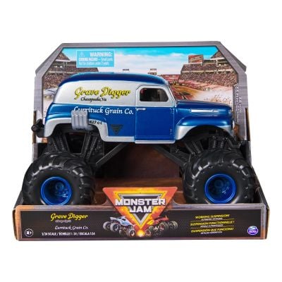 Метална количка, Monster Jam, Grave Digger Currituck Grain, 20144302