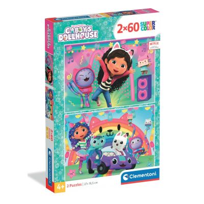 N00024819_001w 8005125248193 Пъзел Clementoni, Gabby'S Dollhouse, 2 x 60 части