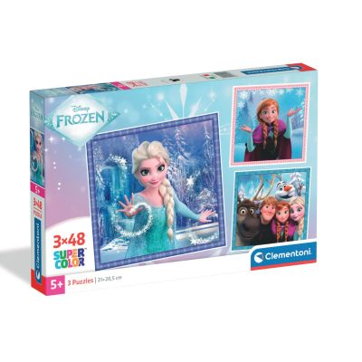 N01025021_001w 8005125250219 Пъзел Clementoni, Disney Frozen, 3 x 48 части