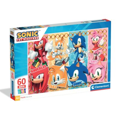 N00026073_001w 8005125260737 Пъзел Clementoni Maxi, Sonic the Hedgehog, 60 части