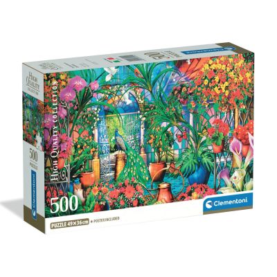 N00035579_001w 8005125355792 Пъзел Clementoni, Паун в оранжерия, 500 части
